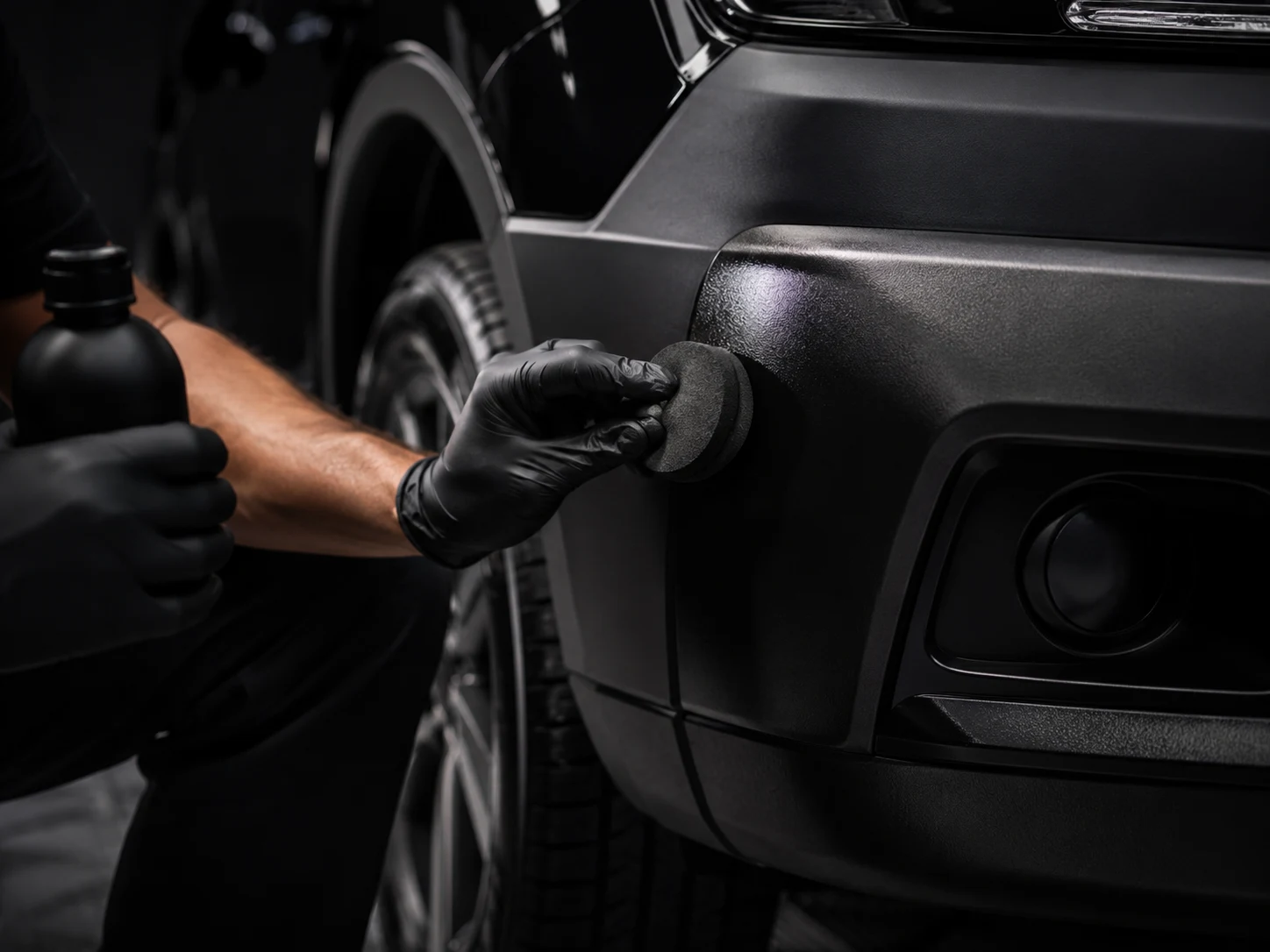 Cuidado de plásticos y molduras automotrices